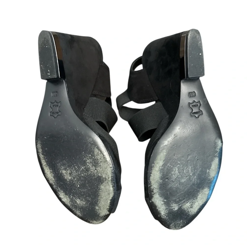 Tory Burch Black Debbie Wedge
